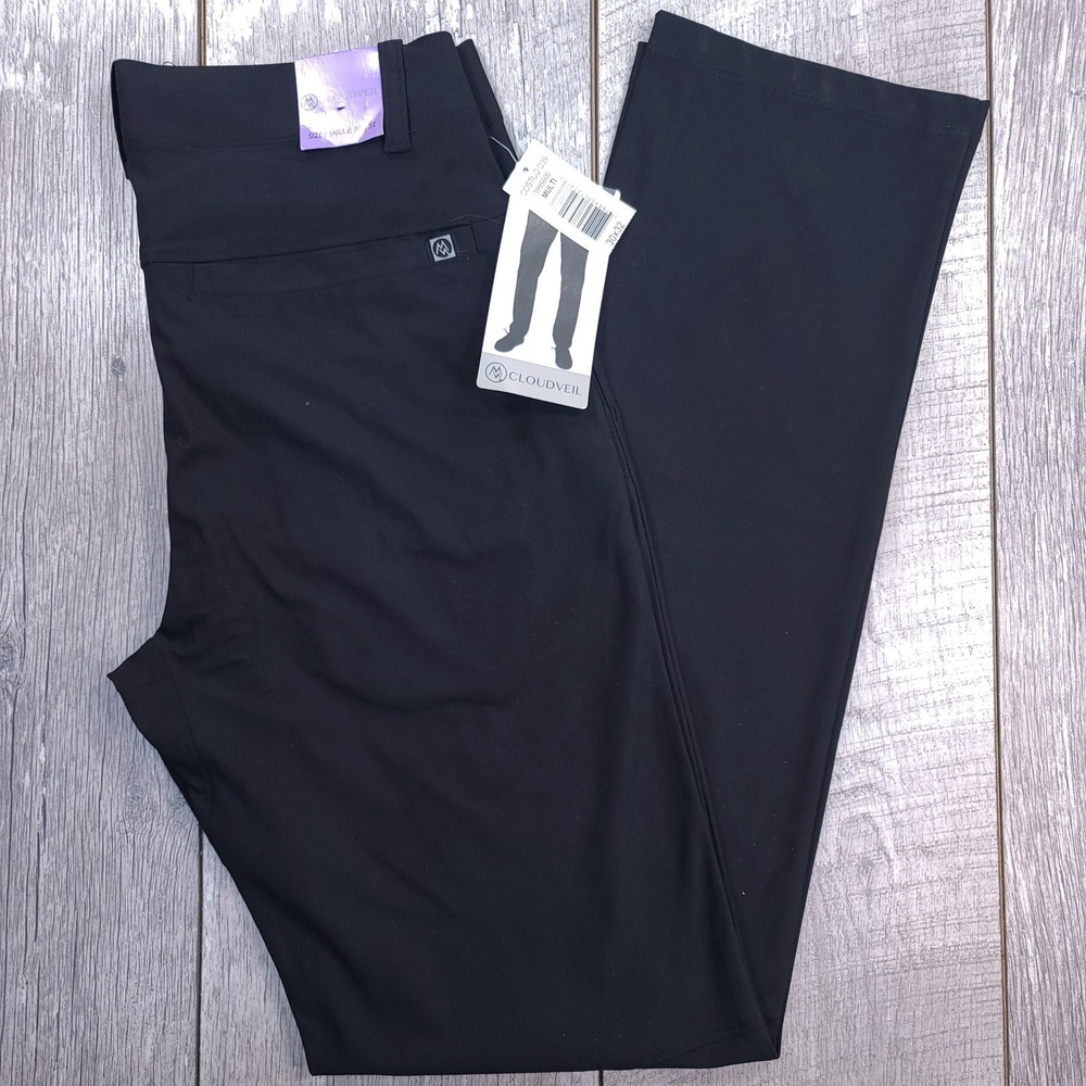 Cloudveil Chino Pants Mens Size 30x32 Black Stretch Work To Play Performance
